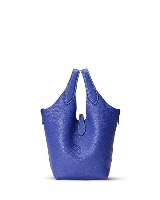Polo Ralph Lauren Blue Polo Play Leather Small Tote & Crossbody