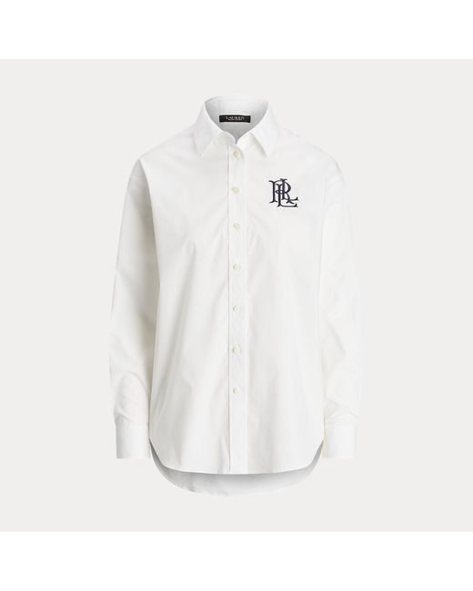Ralph Lauren White Relaxed Fit Stretch Cotton Shirt