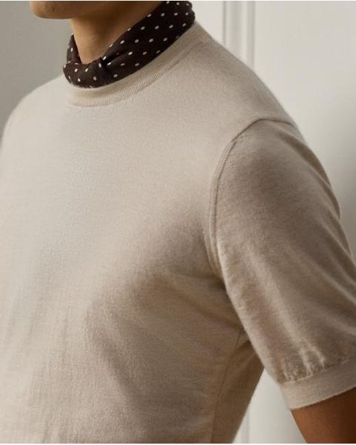 Ralph Lauren Natural Cashmere Short-Sleeve Jumper for men