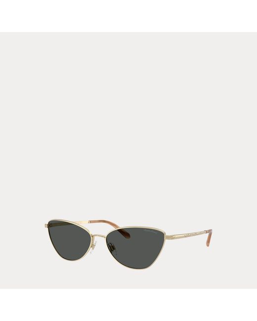 Ralph Lauren Brown Western Rectangle Sunglasses