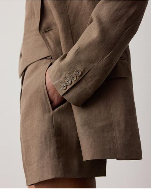 Ralph Lauren Brown Marcy Linen Jacket