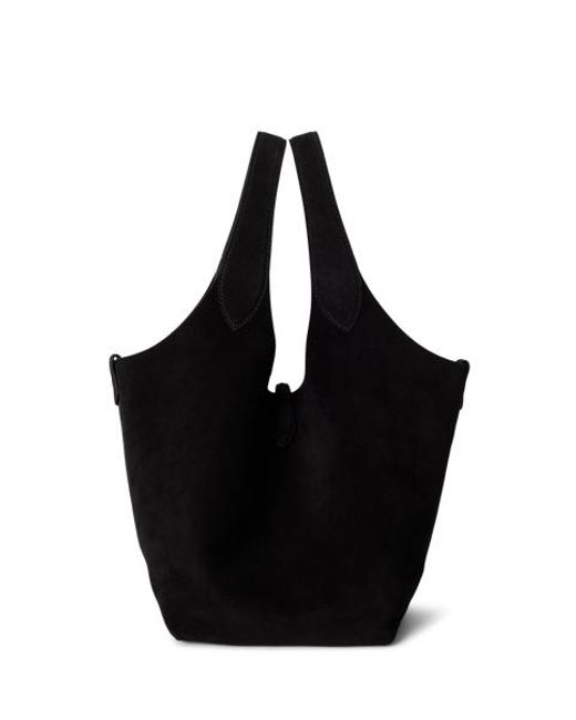 Polo Ralph Lauren Blue Polo Play Suede Tote
