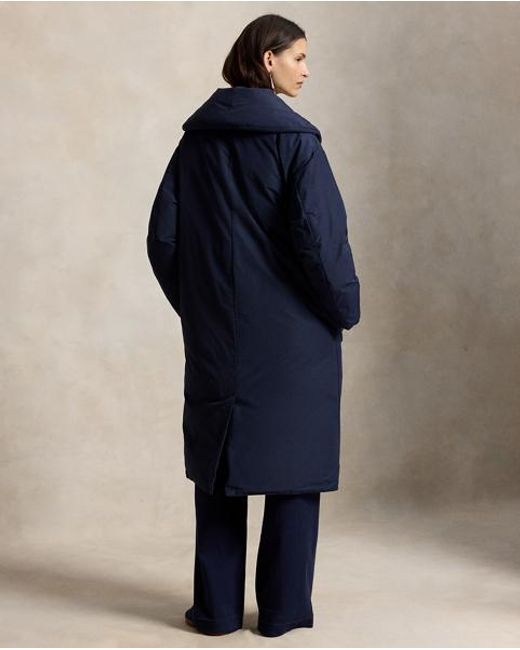 Polo Ralph Lauren Blue Down Puffer Toggle Coat