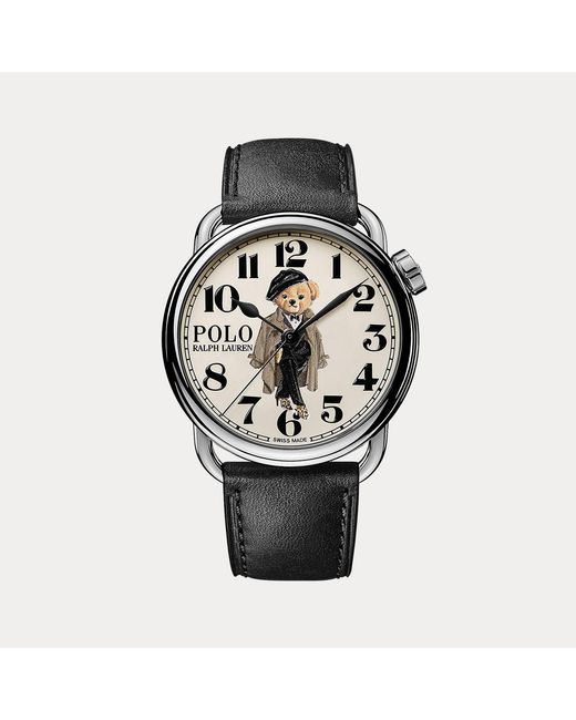 Polo Ralph Lauren Metallic 38 Mm Ricky Trench Coat Polo Bear Watch