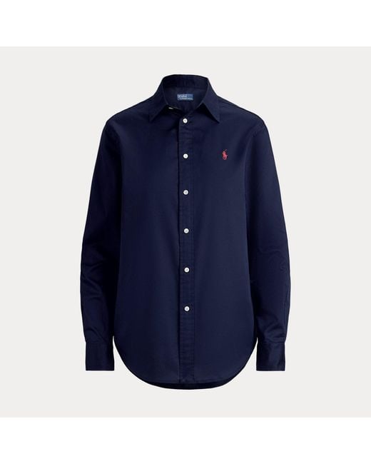 Polo Ralph Lauren Blue Classic Fit Cotton Twill Shirt