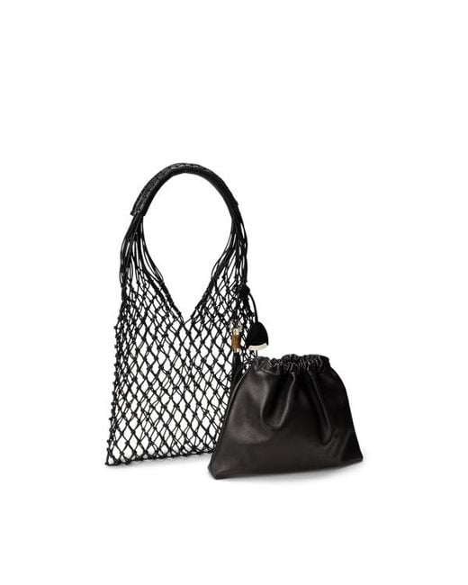 Ralph Lauren Black Macramé Tote