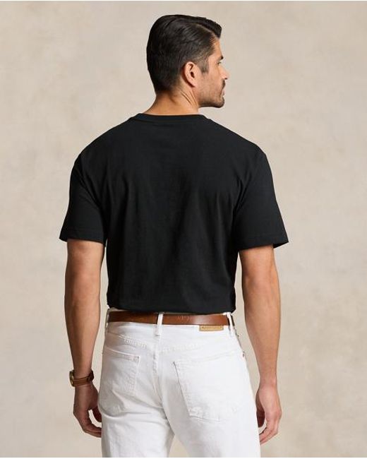 Polo Ralph Lauren Black Jersey Pocket T-Shirt for men