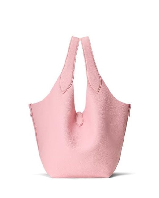 Polo Ralph Lauren Pink Polo Play Leather Tote