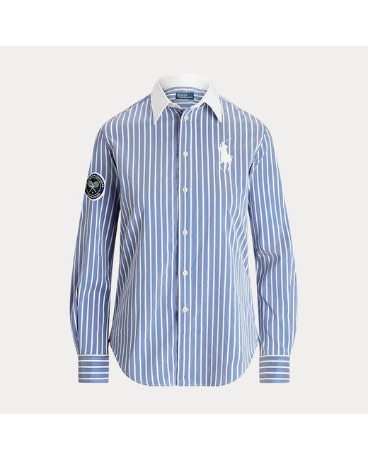Polo Ralph Lauren Wimbledon Classic Fit Twill Shirt in Blue Lyst UK
