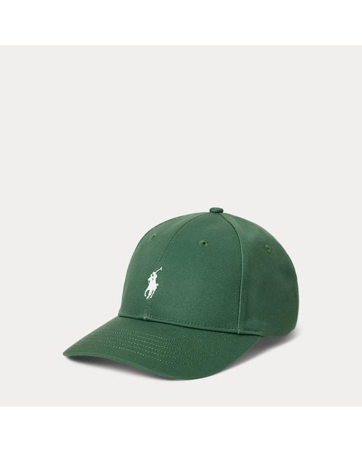 Ralph Lauren Green Twill Sports Cap for men