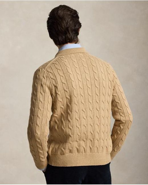 Polo Ralph Lauren Natural Cable-Knit Cotton Cardigan for men