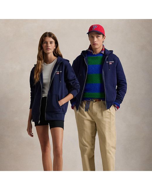 Polo Ralph Lauren Blue Polo Sport Fleece Full-Zip Hoodie for men