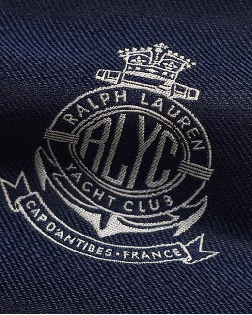 Ralph Lauren Blue Crest Silk Tie for men