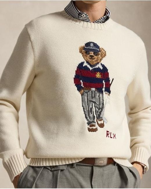 Ralph Lauren Natural Polo Bear Performance Jumper for men