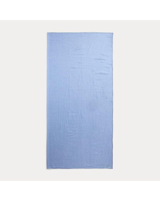 Pashmina in cashmere e seta di Ralph Lauren in Blue