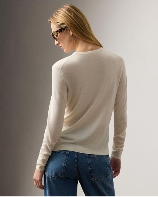 Ralph Lauren Natural Cashmere Crewneck Sweater
