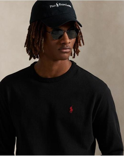 Polo Ralph Lauren Black Classic Fit Long-Sleeve T-Shirt for men
