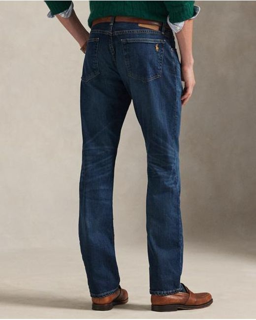 Polo Ralph Lauren Blue Hampton Straight Stretch Jean for men