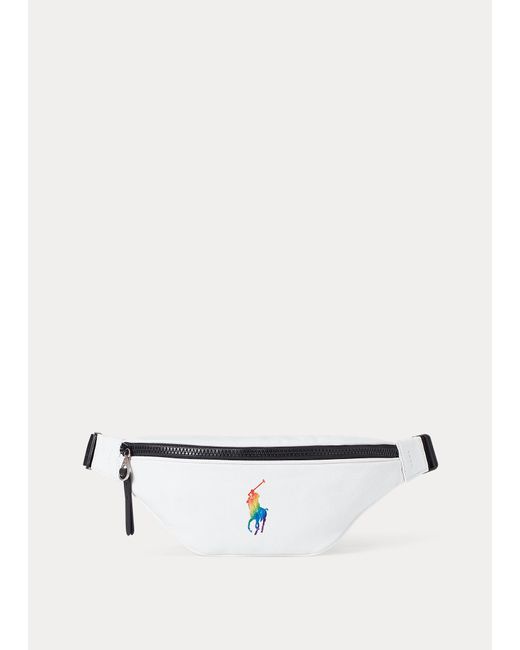 Polo Ralph Lauren Leder Pride-Gürteltasche aus Segeltuch in Weiß | Lyst AT