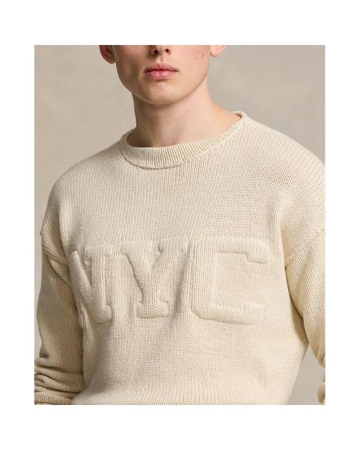 Ralph Lauren Natural Nyc Cotton-linen Sweater for men