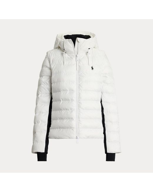 Ralph Lauren Gray Wandelbare Steppjacke