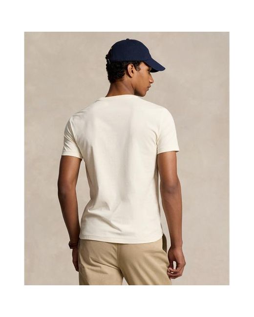 Polo Ralph Lauren Classic-Fit Rundhals-T-Shirt aus Jersey in White für Herren