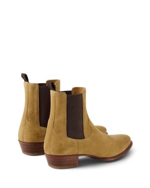 Ralph Lauren Natural Calf-Suede Chelsea Western Boot for men