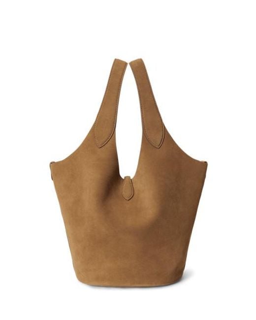 Polo Ralph Lauren Brown Polo Play Suede Tote