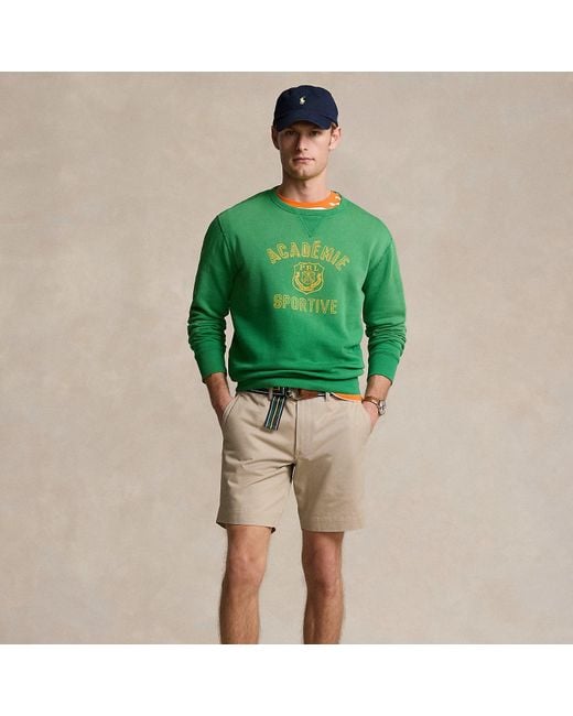 Polo Ralph Lauren Green 23 Cm Stretch Straight Fit Chino Short for men