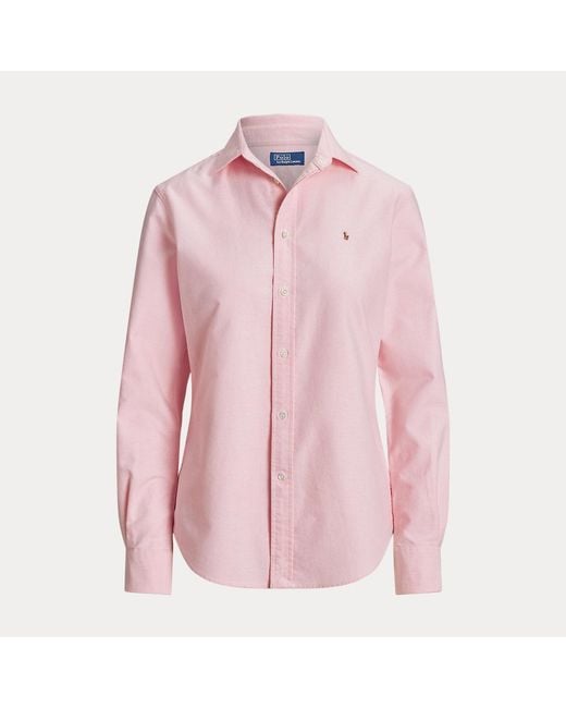 Chemise Oxford Slim Fit Ralph Lauren en coloris Pink