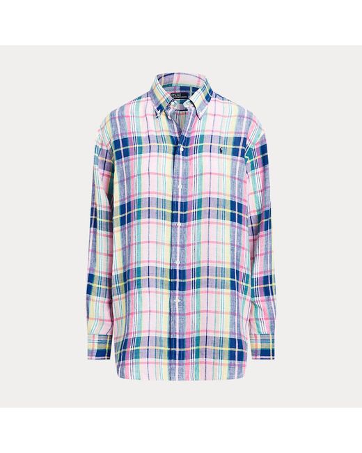 Camicia in lino Relaxed-Fit di Polo Ralph Lauren in Blue