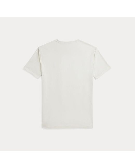 Polo Ralph Lauren White Custom Slim Fit Soft Cotton T-shirt for men