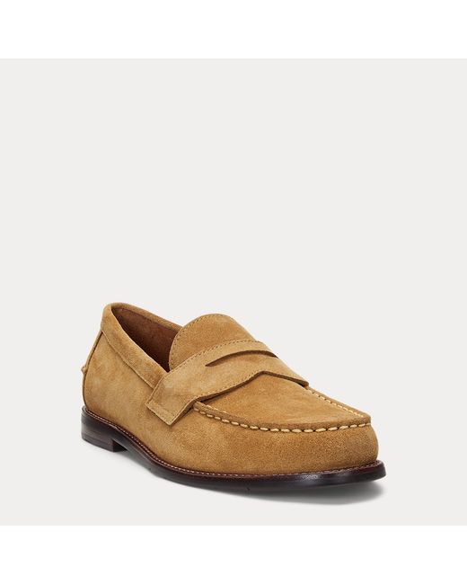 Polo Ralph Lauren Brown Alston Suede Penny Loafer for men