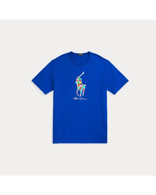 Ralph Lauren Blue Ralph Lauren Big Pony Jersey T-shirt for men