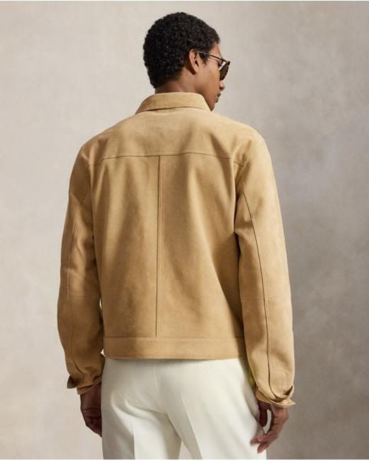 Polo Ralph Lauren Natural The Ashdale Suede Shacket for men