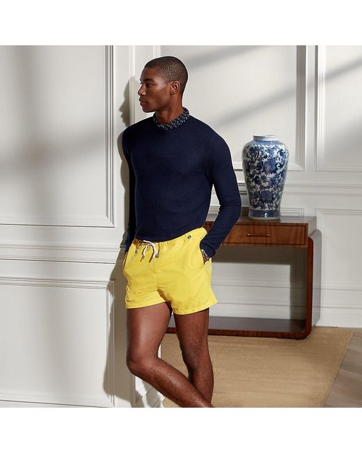 yellow ralph lauren swim shorts