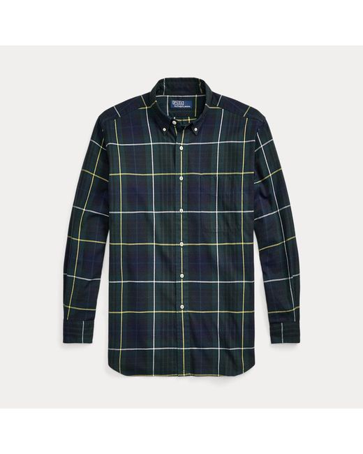 Plaid polo shirts hot sale