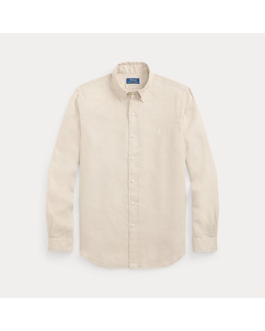 Polo Ralph Lauren Natural Custom Fit Linen Shirt for men