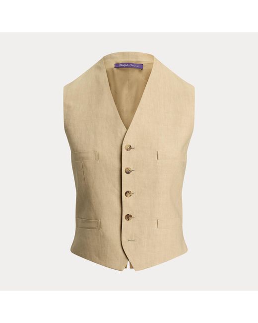 Ralph Lauren Natural Jaiden Linen Waistcoat