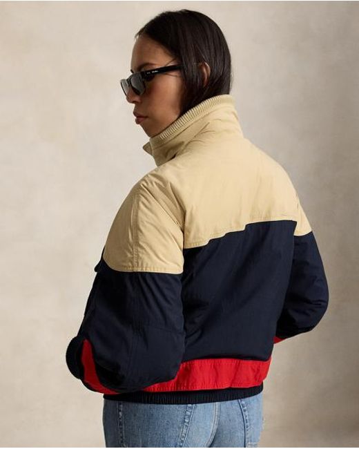 Polo Ralph Lauren Red Lightweight Color-Blocked Ski Jacket
