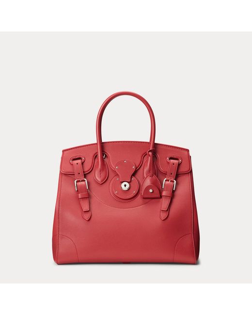 Ralph Lauren Red Extra-Soft Ricky 33 Calfskin Bag