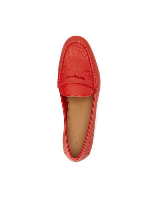 Penny loafer in pelle martellata di Polo Ralph Lauren in Red