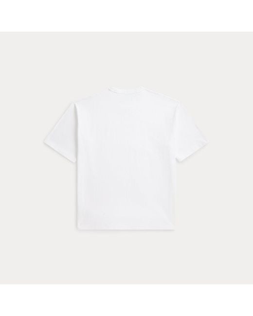 Polo Ralph Lauren White Relaxed Fit Jersey T-Shirt for men