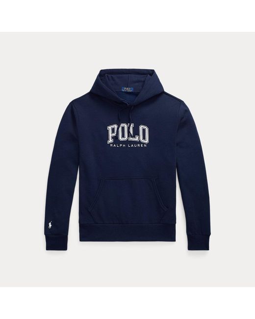 Polo Ralph Lauren Blue Logo Fleece Hoodie for men