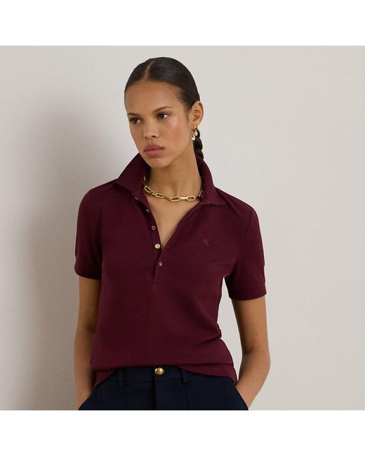 Ralph Lauren Purple Piqué Polo Shirt
