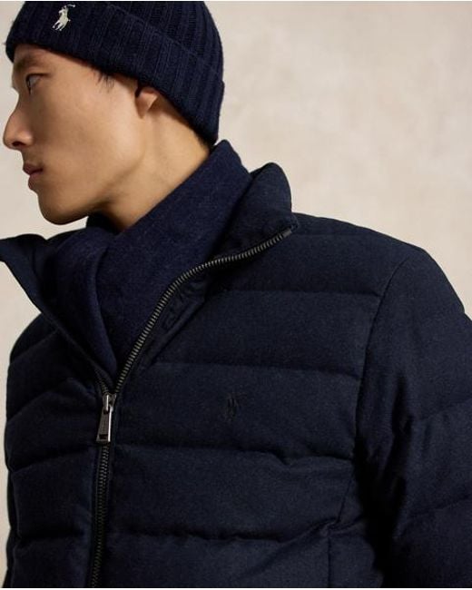 Polo Ralph Lauren Blue The Colden Herringbone Down Jacket for men