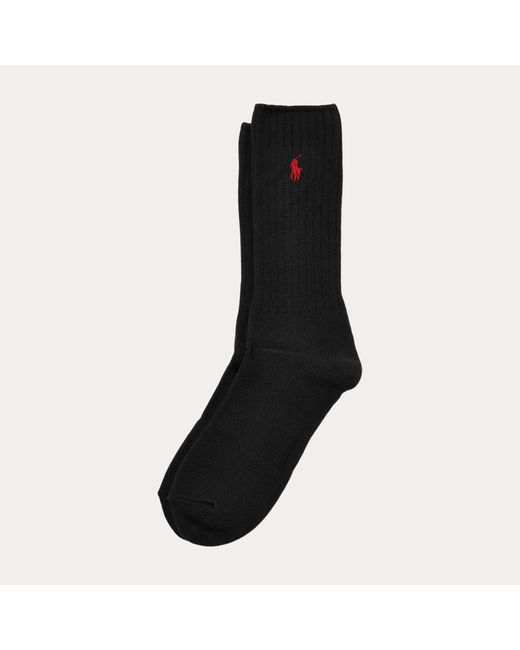 Polo Ralph Lauren Black Logo-embroidered Cotton-blend Socks for men
