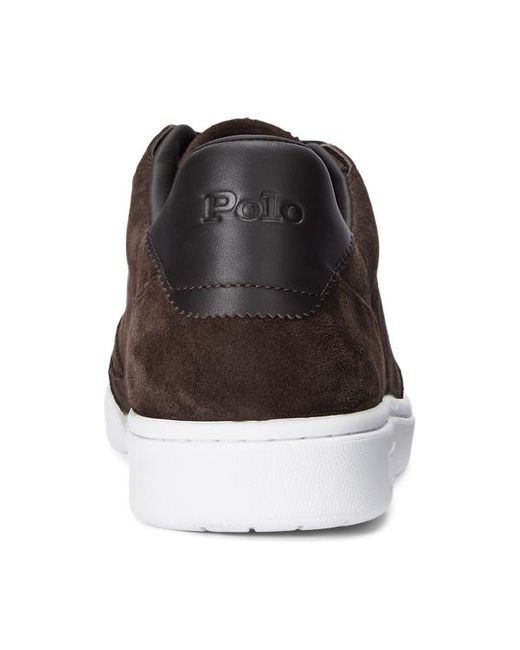 Polo Ralph Lauren Brown Court Suede Trainer for men