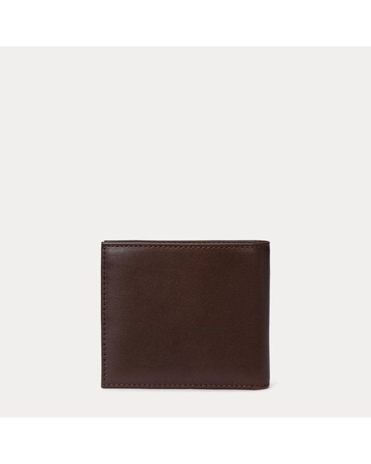 Billetera De Piel Con Polo Bear Polo Ralph Lauren de hombre de color Brown