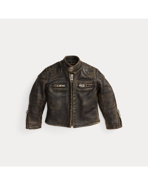 RRL Black Limited-Edition Mini Moto Jacket for men